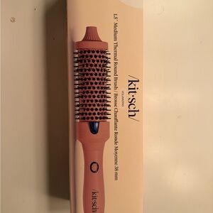 Kitsch Pink Thermal Round Brush with Black Bristles